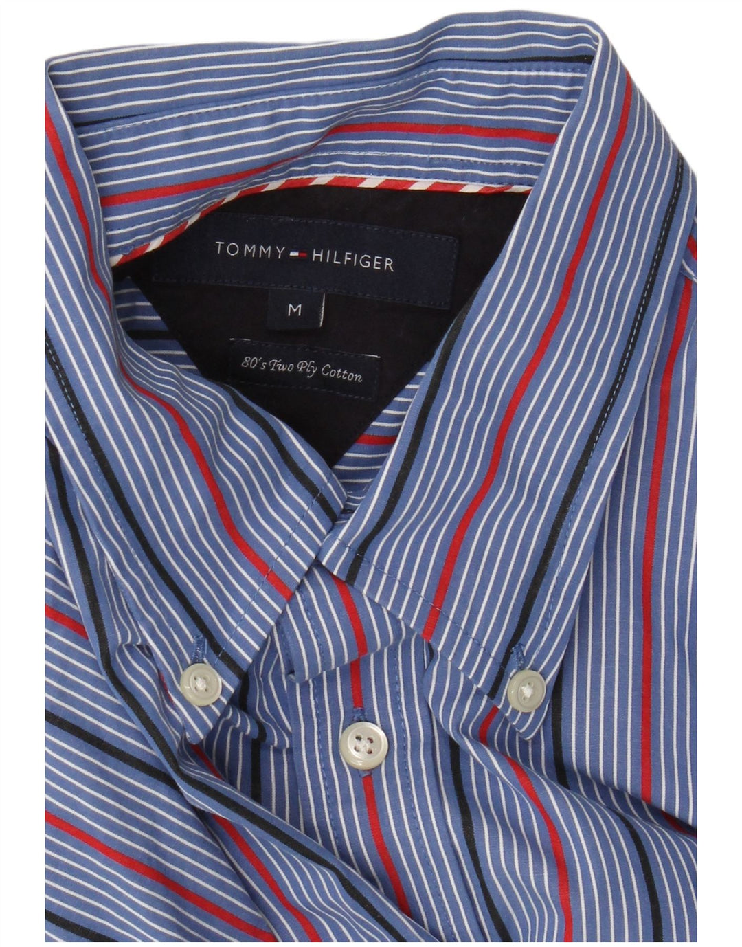 Ανδρικό πουκάμισο Tommy Hilfiger Βαμβακερό μεσαίο μπλε ριγέ