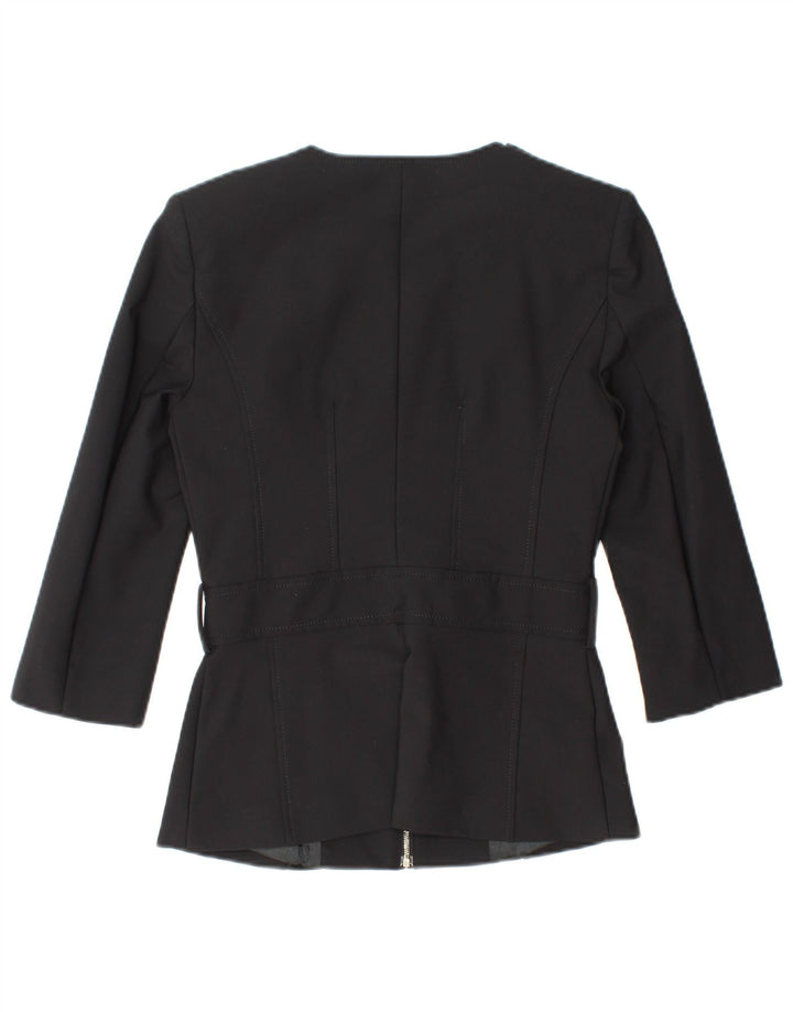 ELISABETTA FRANCHI Γυναικείο μπουφάν Blazer 3/4 μανίκια IT 42 Μεσαίο Μαύρο