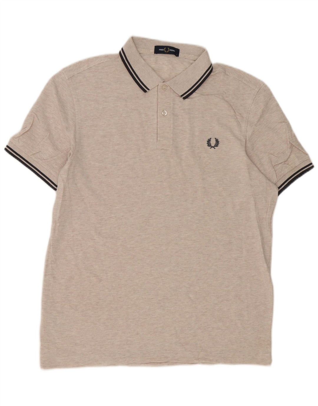 Fred Perry Ανδρικό Πόλο Μπλουζάκι μεγάλο μπεζ βαμβακερό