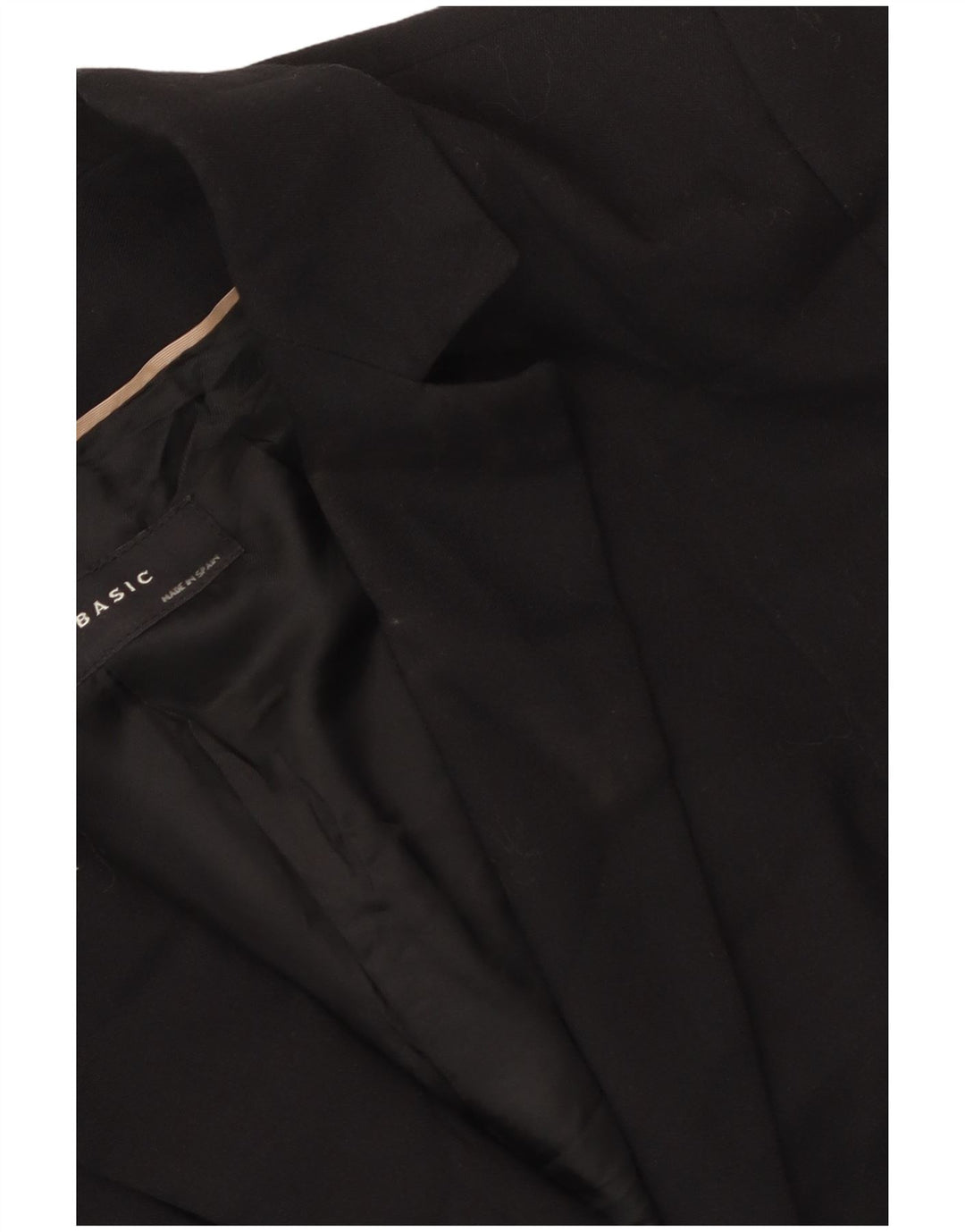 Zara Γυναικείο Μπουφάν σακάκι με 1 κουμπί EU 38 Small Black Polyester