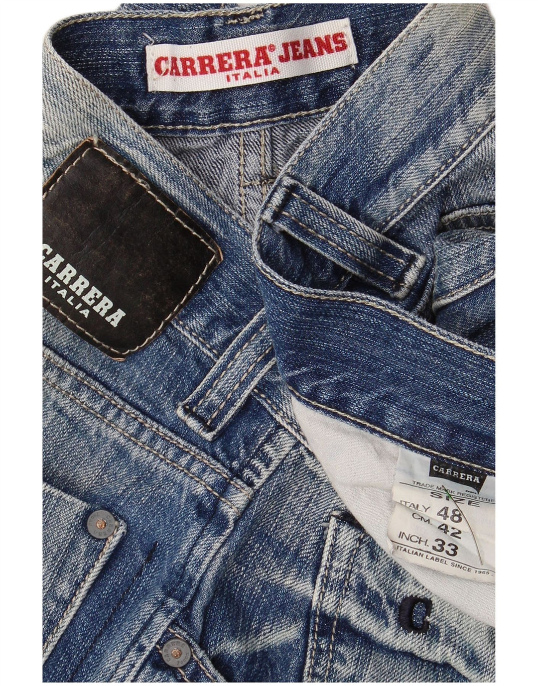 Ανδρικό τζιν σορτς CARRERA W33 Medium Blue