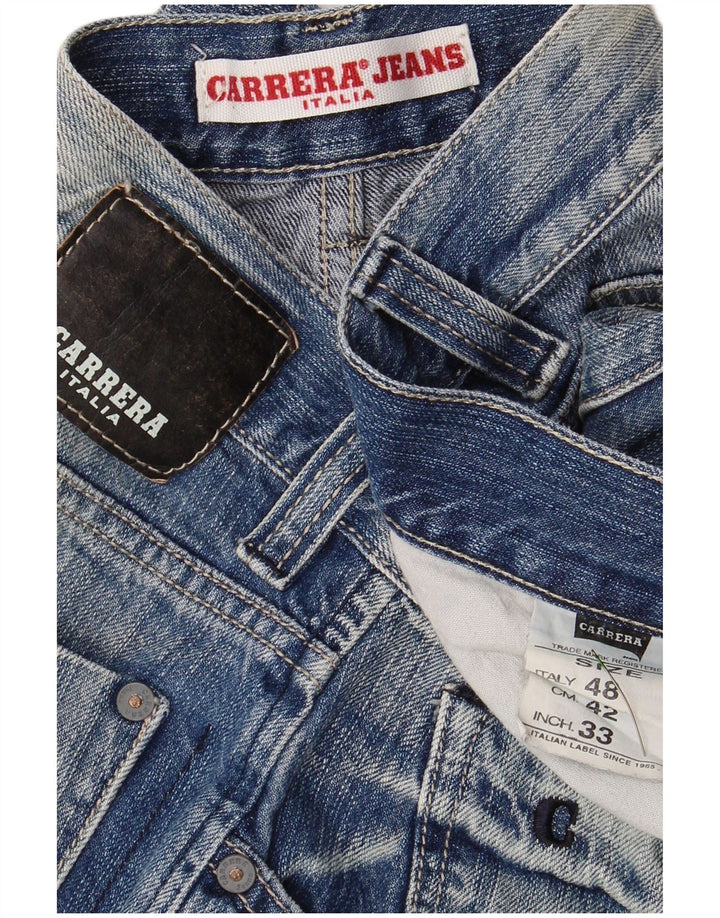 Ανδρικό τζιν σορτς CARRERA W33 Medium Blue