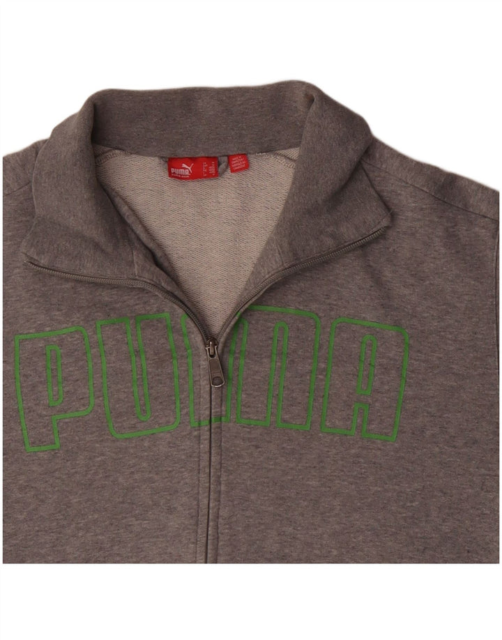 Ανδρική φόρμα γυμναστικής με γραφικό PUMA Top Jacket Medium Grey