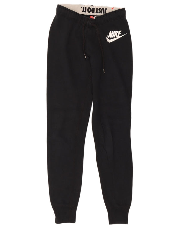 Γυναικεία αθλητική φόρμα Nike Graphic Joggers UK 4 XS Μαύρο βαμβακερό