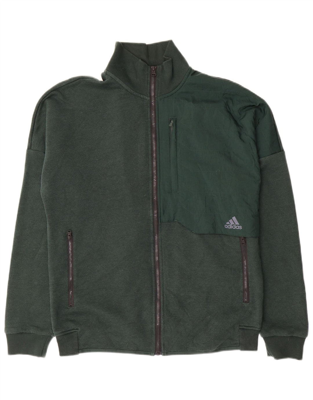 Ανδρική αθλητική φόρμα Adidas Top Jacket Μεσαίο πράσινο βαμβακερό