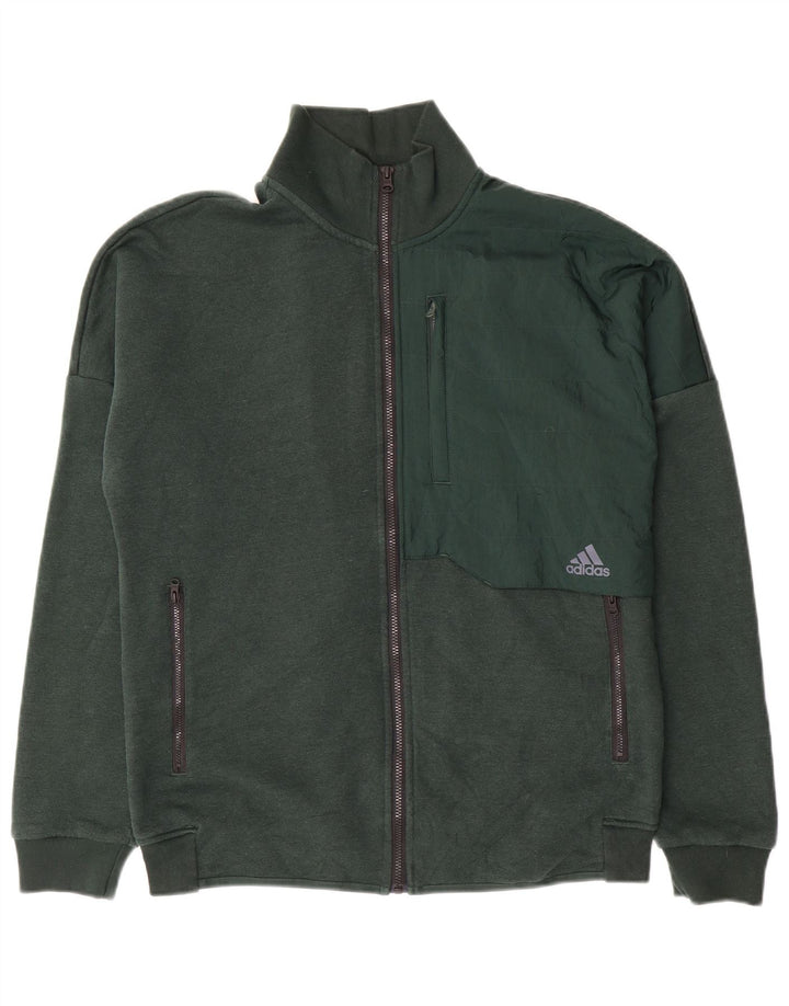 Ανδρική αθλητική φόρμα Adidas Top Jacket Μεσαίο πράσινο βαμβακερό