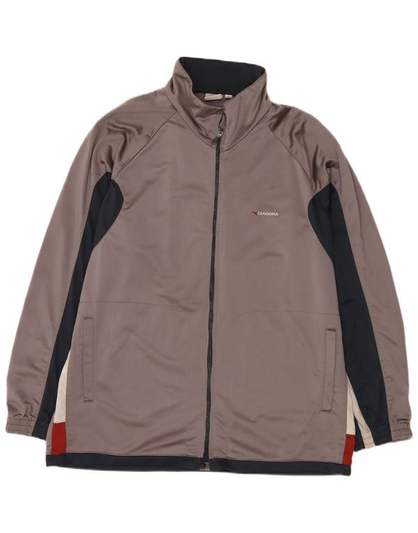 Ανδρική φόρμα Diadora Top Jacket UK 48 2XL Grey Colourblock Polyester