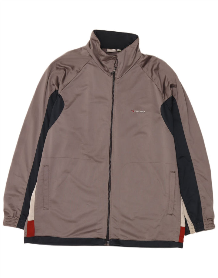 Ανδρική φόρμα Diadora Top Jacket UK 48 2XL Grey Colourblock Polyester