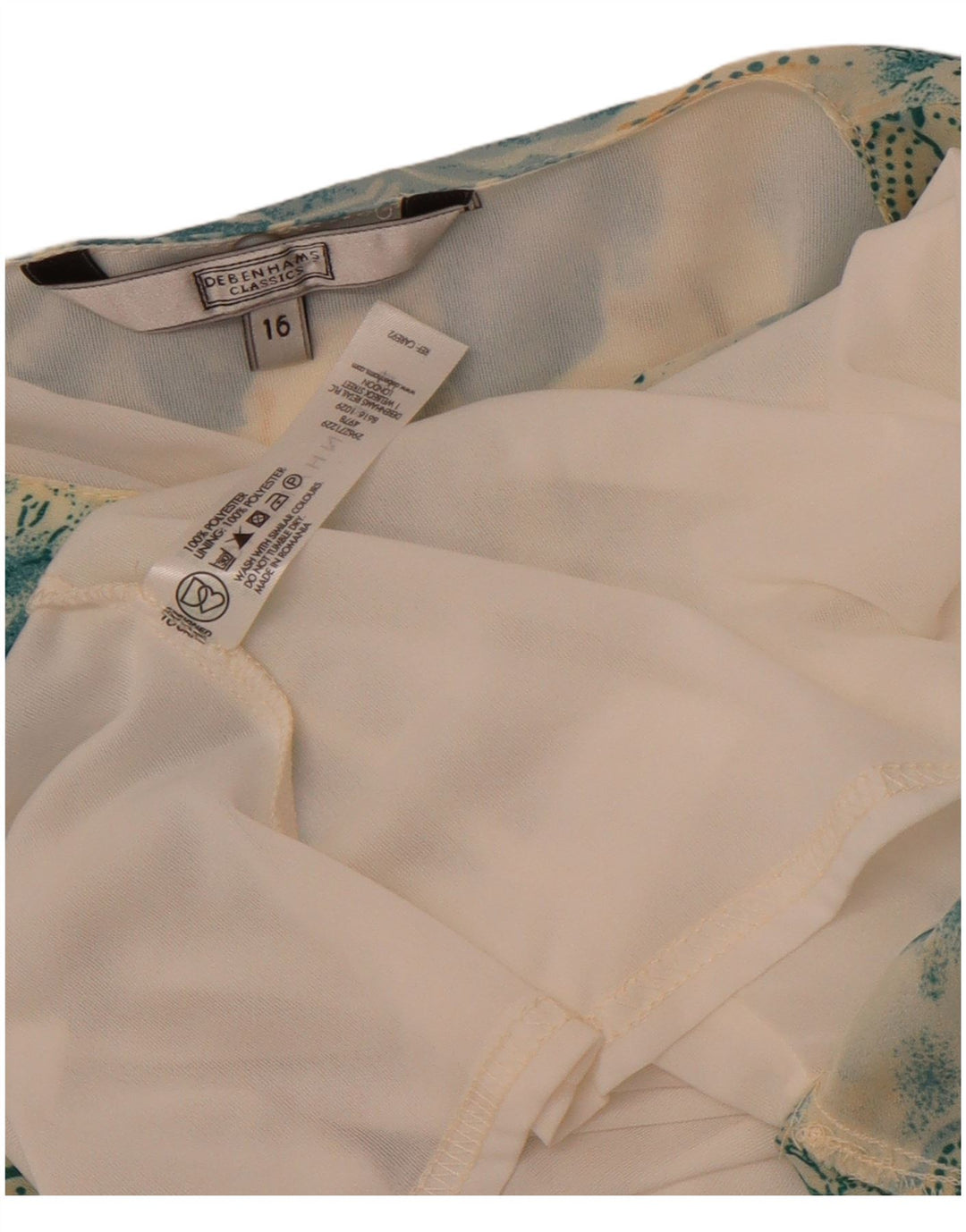 Debenhams Γυναικεία Μπλούζα Τοπ UK 16 Μεγάλος Πολύχρωμος Floral Πολυεστέρας