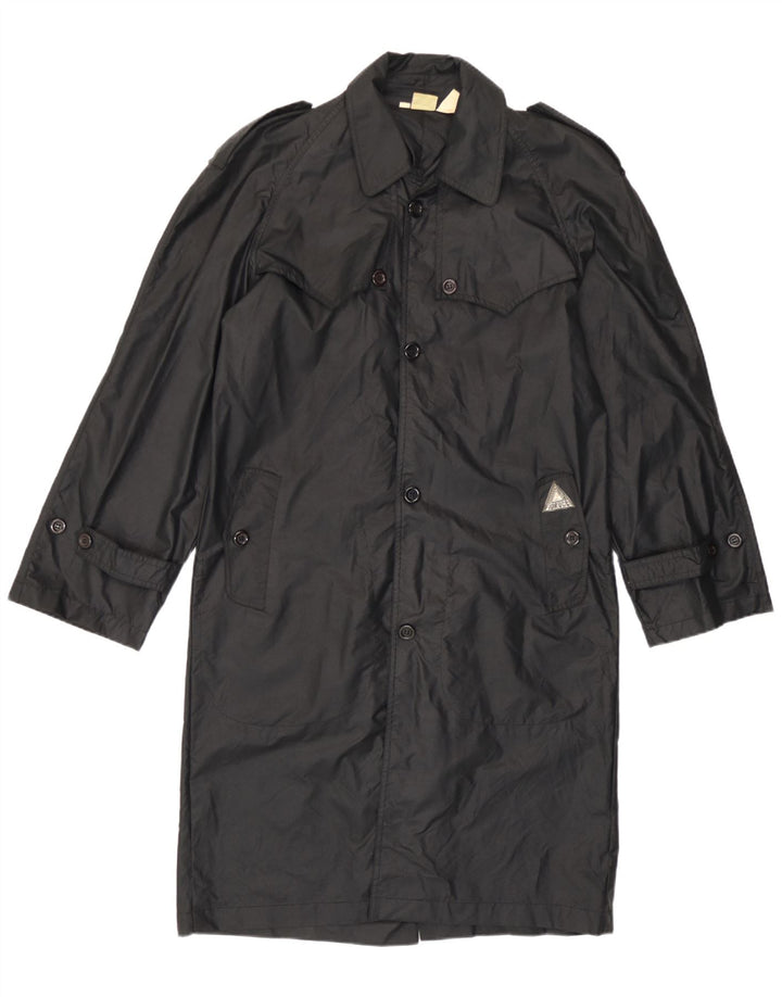 Fiorucci Ανδρική καμπαρντίνα με κουκούλα UK 36 Small Black Nylon