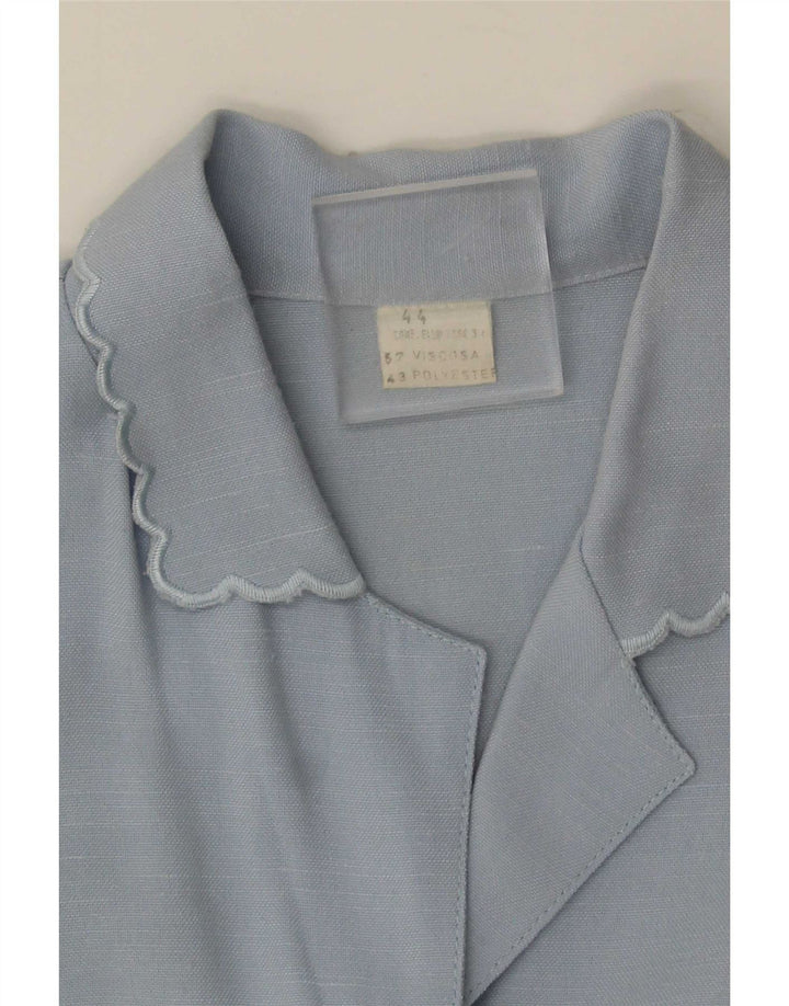 Vintage Γυναικείο Αμάνικο Φόρεμα A-Line IT 44 Medium Blue Viscose
