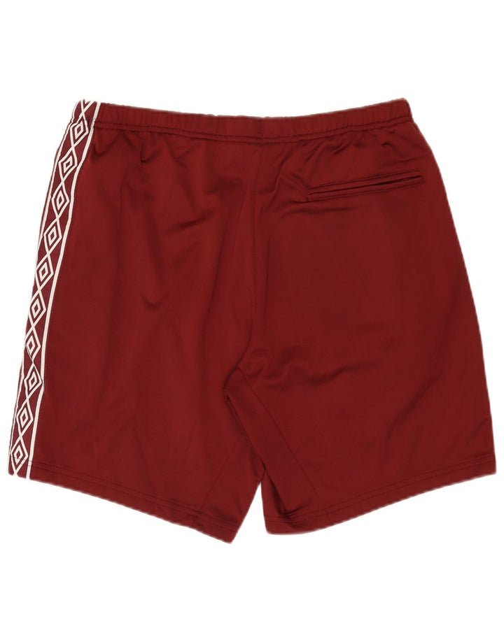 Ανδρικό γραφικό αθλητικό σορτς Umbro μεγάλο μπορντό πολυεστέρα
