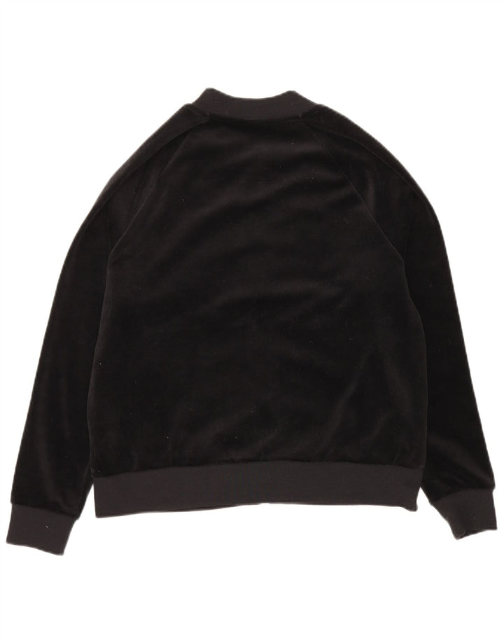 Γυναικεία βελούδινη αθλητική φόρμα Nike Top Jacket UK 14 Medium Black Polyester