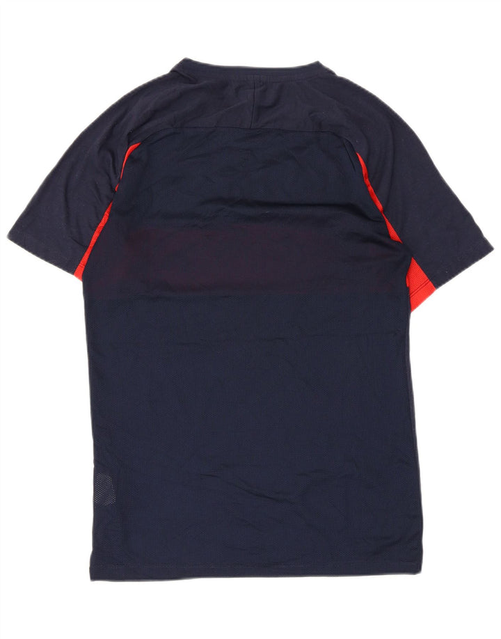 Ανδρικό μπλουζάκι Nike Dri Fit T-Shirt Small Blue Navy Colourblock Πολυεστέρας