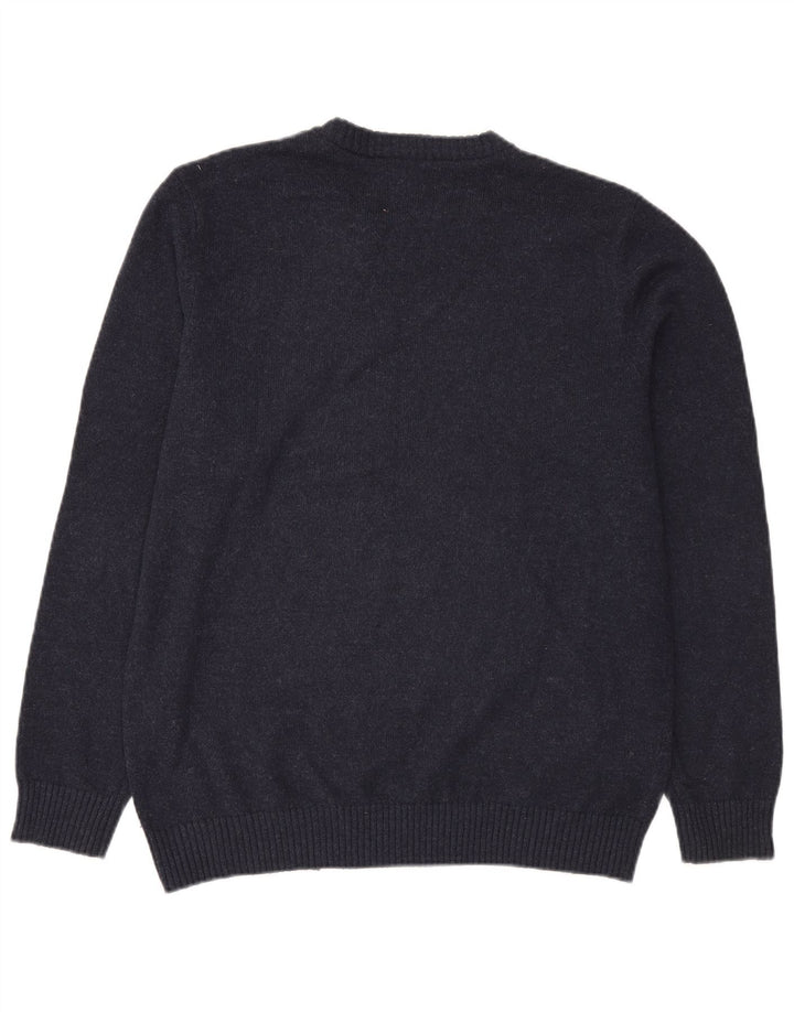 Jack & Jones Ανδρικό πουλόβερ με λαιμόκοψη XL Navy Blue