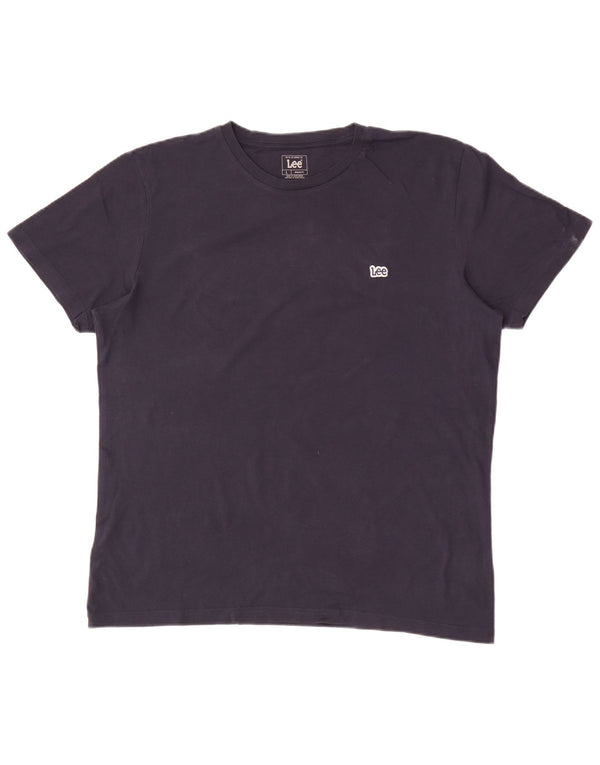 Ανδρικό T-shirt Lee Regular Fit Top Large Navy Blue από βαμβάκι
