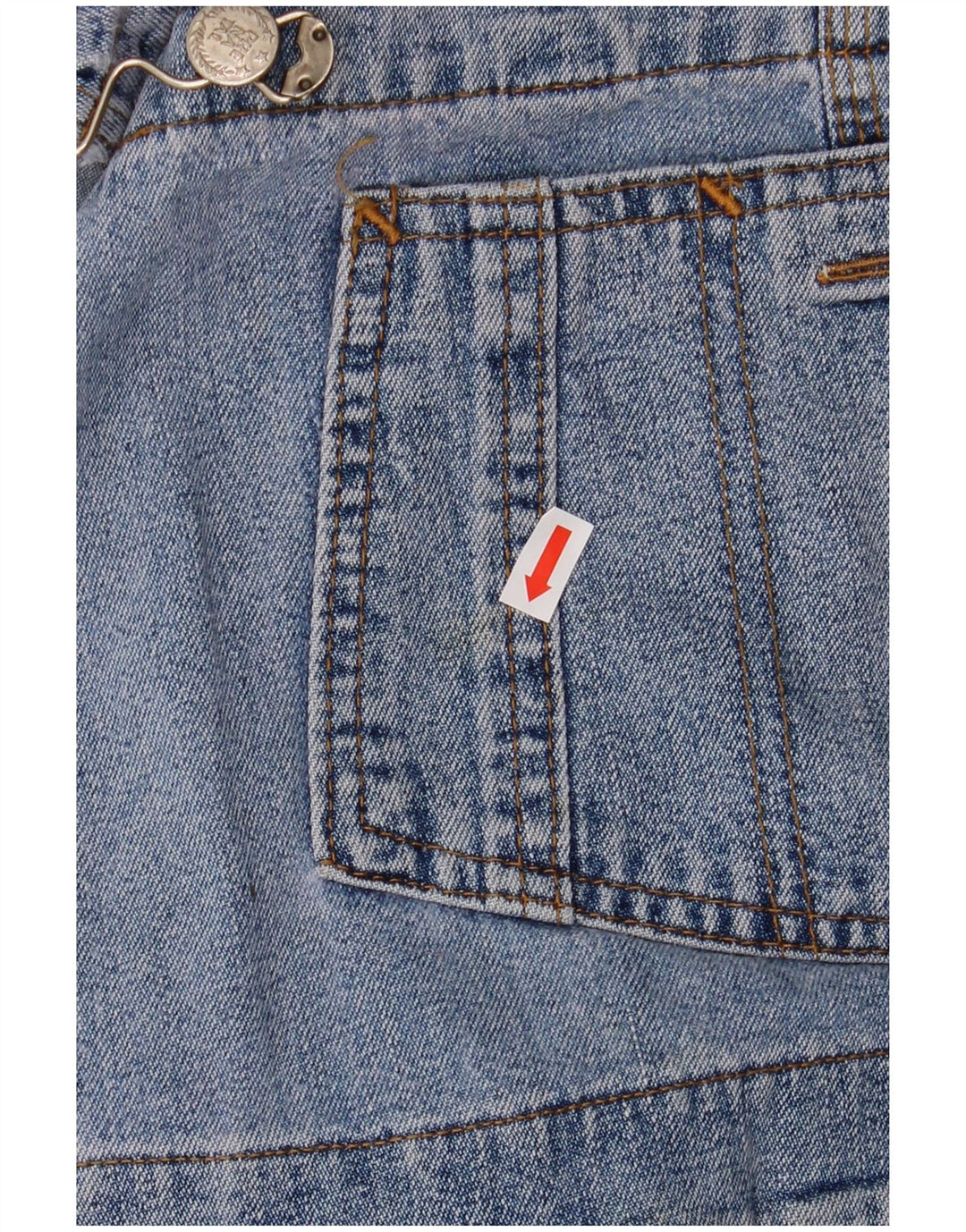 Vintage Γυναικεία Dungarees Maternity Jeans Large W40 L30 Blue Cotton