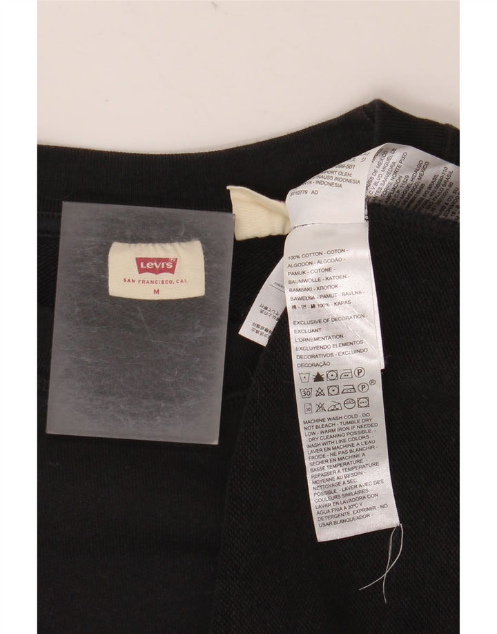 Γυναικείο φούτερ LEVI'S Jumper UK 14 Μεσαίο μαύρο βαμβακερό