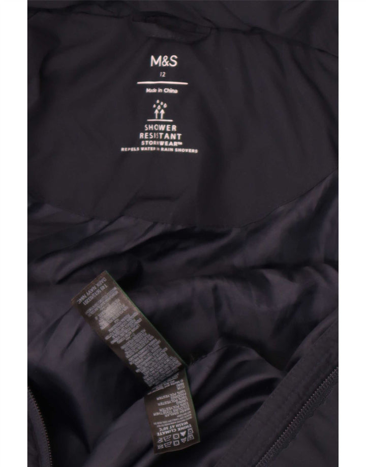 Marks & Spencer Γυναικείο μπουφάν με κουκούλα UK 12 Medium Navy Blue