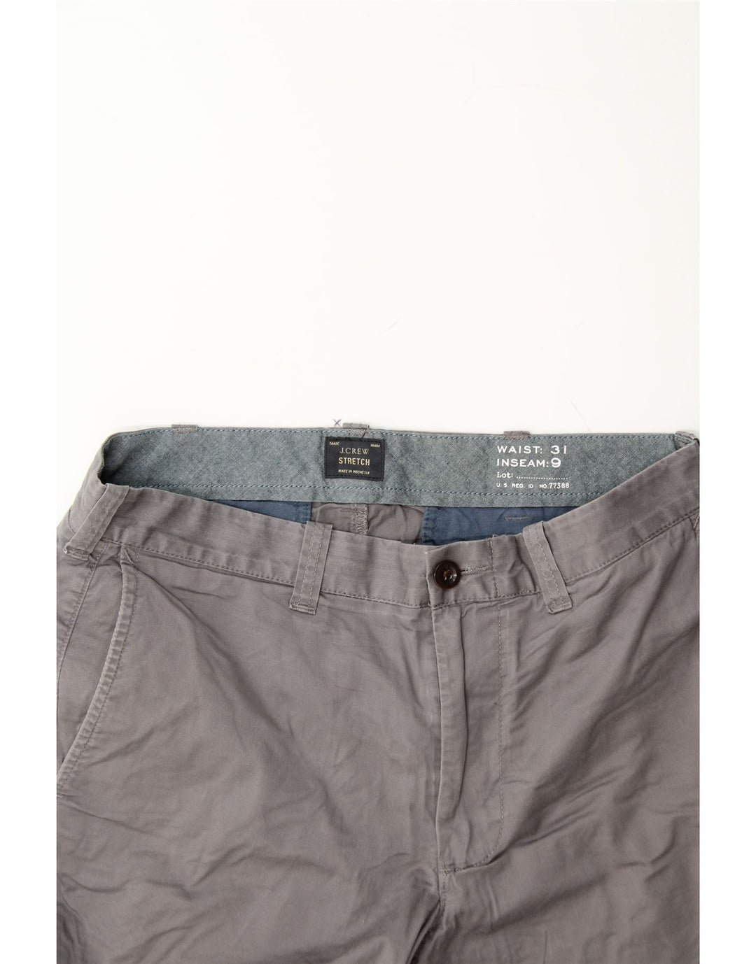 J. CREW Womens Stretch Chino Shorts W31 Medium Grey Cotton Vintage J. Crew and Second-Hand J. Crew from Messina Hembry 