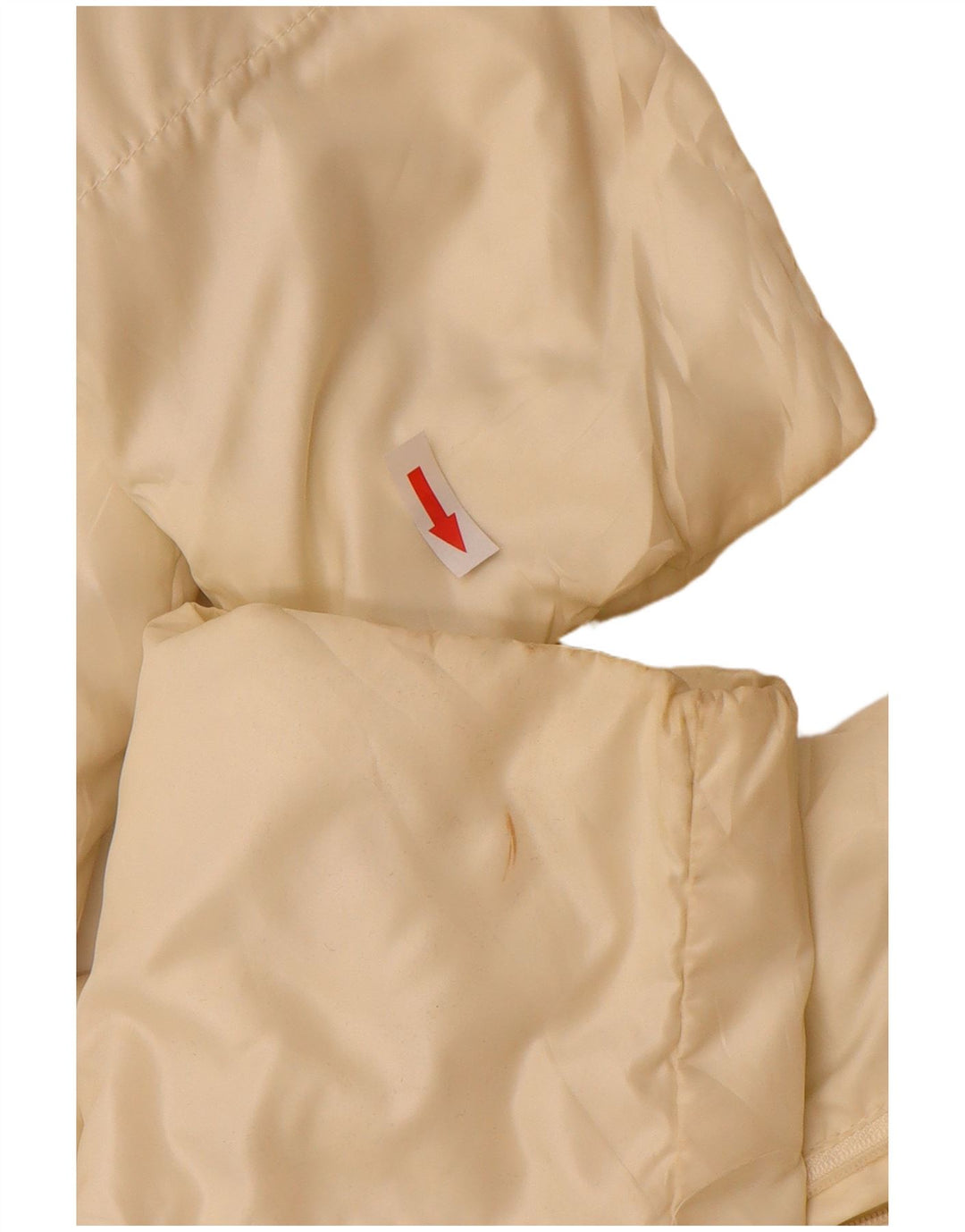 Kappa Γυναικείο παλτό με κουκούλα UK 12 Medium Off White Polyester