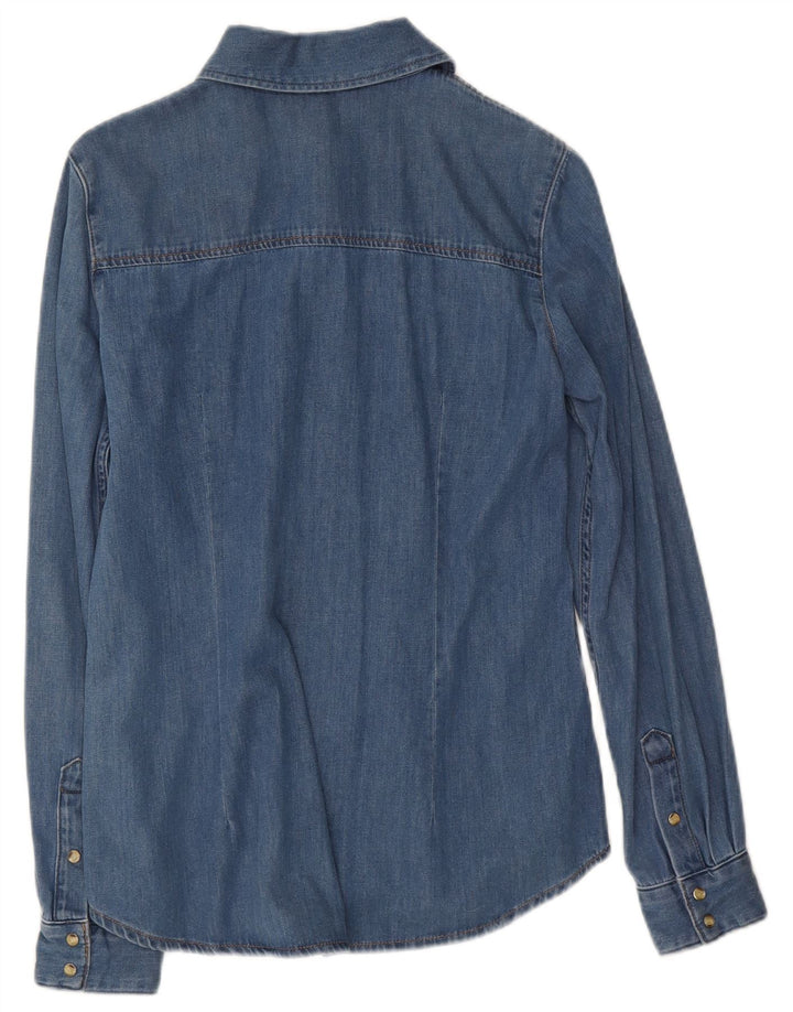 Massimo Dutti Γυναικείο τζιν πουκάμισο UK 10 Small Blue