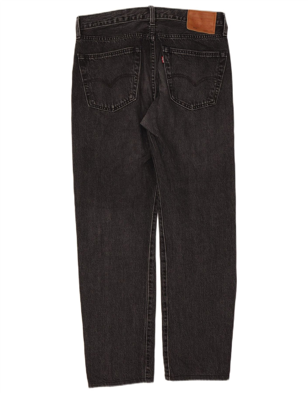 Levi's Mens 501 Straight Jeans W31 L29 Μαύρο βαμβακερό
