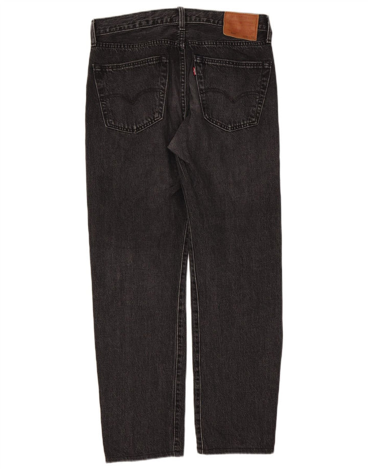 Levi's Mens 501 Straight Jeans W31 L29 Μαύρο βαμβακερό