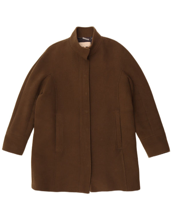 Hobbs Γυναικείο Παλτό UK 14 Μεγάλο Χακί Μαλλί