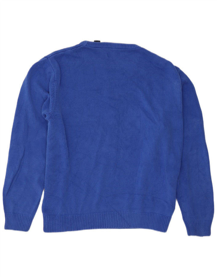 Ανδρικό πουλόβερ Chaps Boat Neck Jumper 2XL Μπλε βαμβακερό