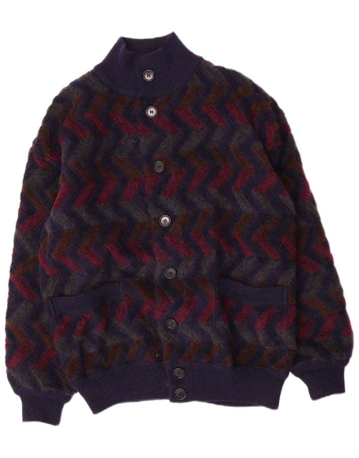 Ανδρικό πουλόβερ Missoni αναστρέψιμη ζακέτα IT 48 Medium Navy Blue Chevron