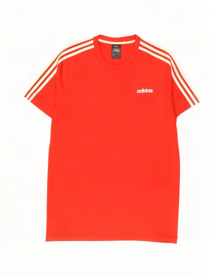Ανδρικό T-Shirt Adidas Climalite Top Large Red Polyester