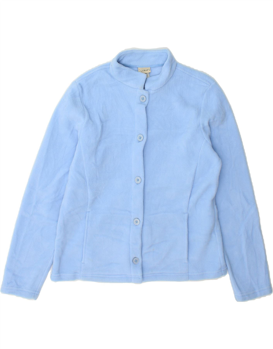 L.L.BEAN Womens Oversized Fleece Jacket US 0 XS Blue Polyester Vintage L.L.Bean and Second-Hand L.L.Bean from Messina Hembry 