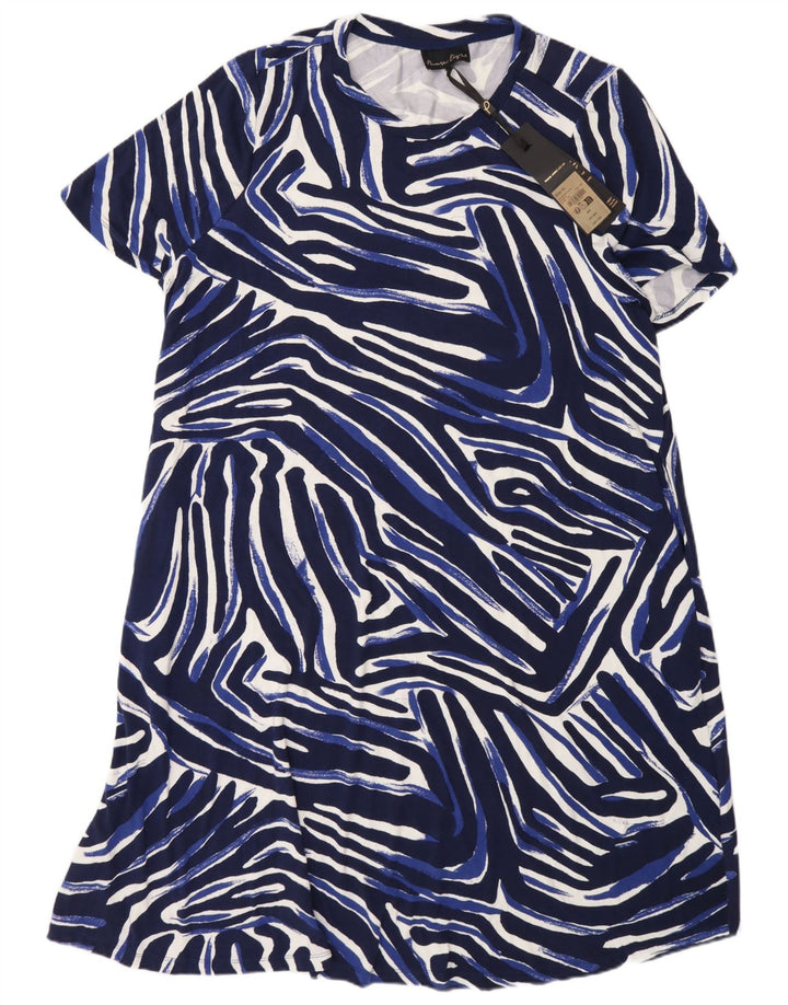 Φόρεμα Phase Eight Shift UK 18 XL Μπλε γεωμετρική βισκόζη
