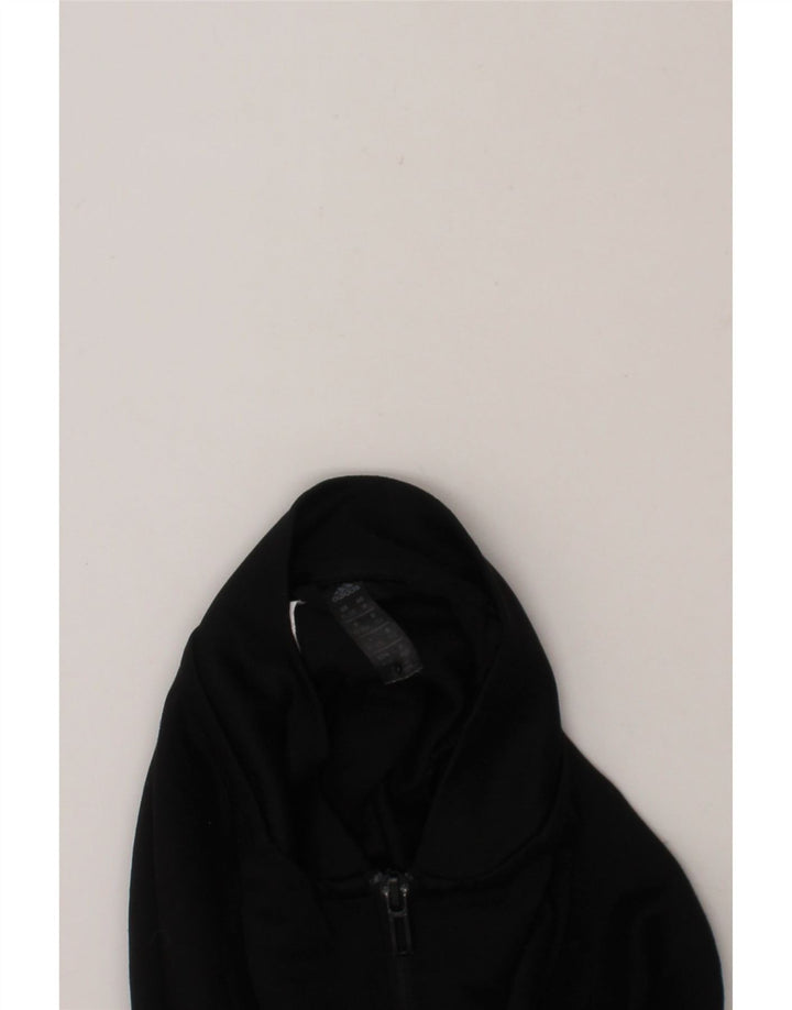 ADIDAS Boys Tracksuit Top Jacket 11-12 Years Black Polyester Vintage Adidas and Second-Hand Adidas from Messina Hembry 