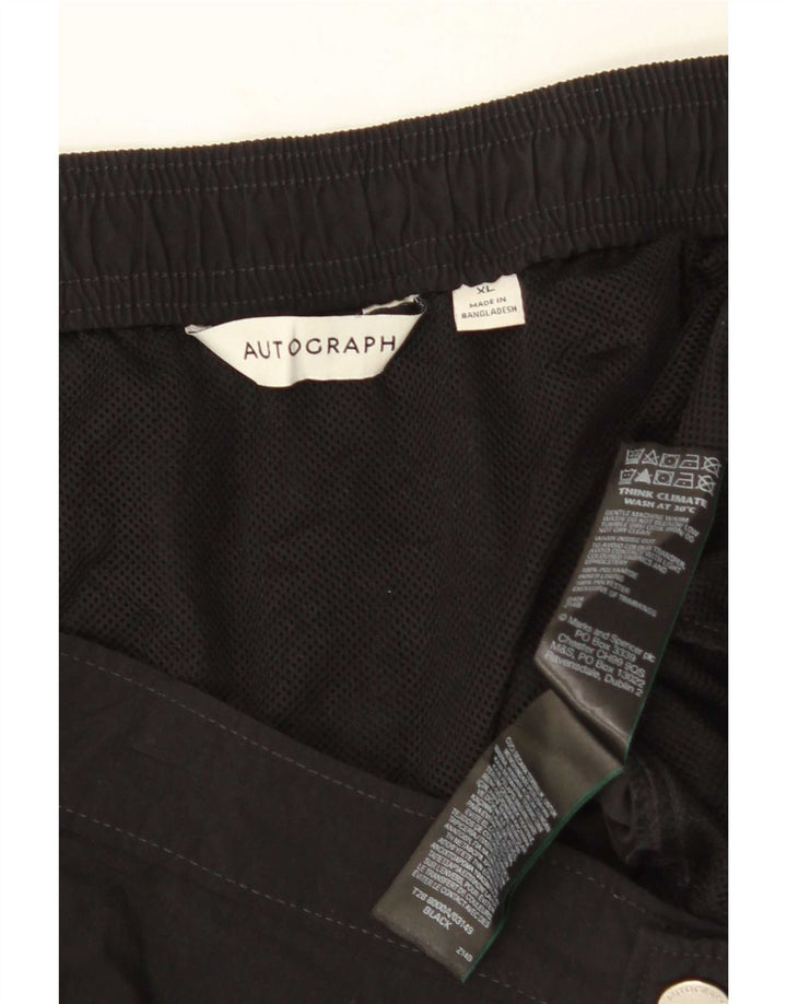 Ανδρικό σορτς Chino Marks & Spencer Autograph XL W38 μαύρο πολυαμίδιο