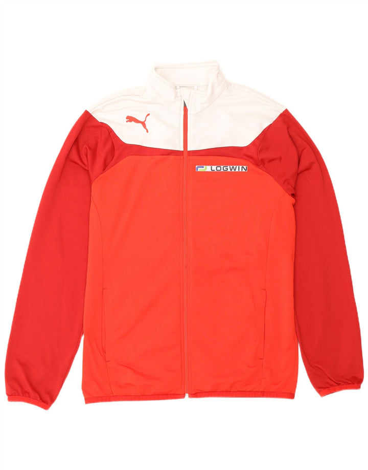 Puma Boys Graphic αθλητική φόρμα Top Jacket 15-16 Years Red Colourblock