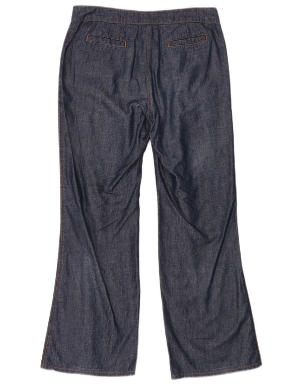 Hobbs Γυναικείο Bootcut Chino Παντελόνι UK 10 Small W28 L28 Navy Blue Cotton