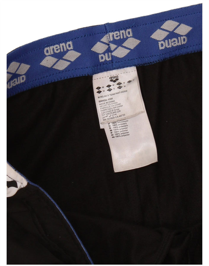 Ανδρική φόρμα γυμναστικής γραφική ARENA, μεσαίο μαύρο χρώμα, πολυεστέρας