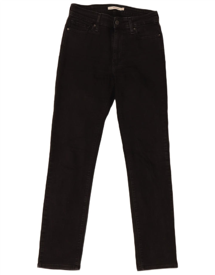 Levi's Womens 712 Slim Jeans W27 L30 Μαύρο Βαμβακερό