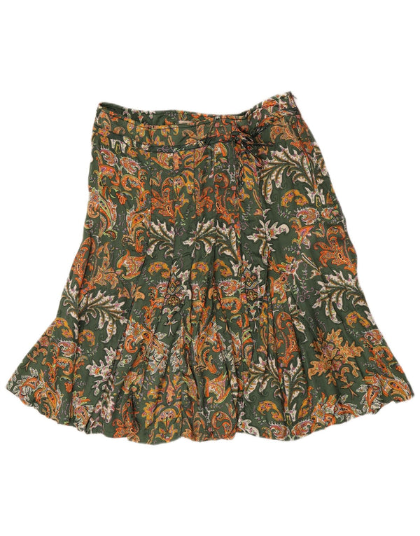 Henry Cottons Γυναικεία πλισέ φούστα IT 44 Medium W30 Green Paisley