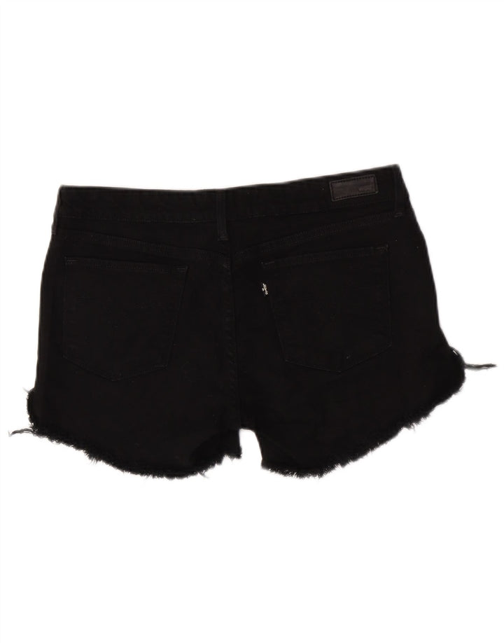 Γυναικείο τζιν σορτς Levi's W31 μεσαίο μαύρο βαμβακερό