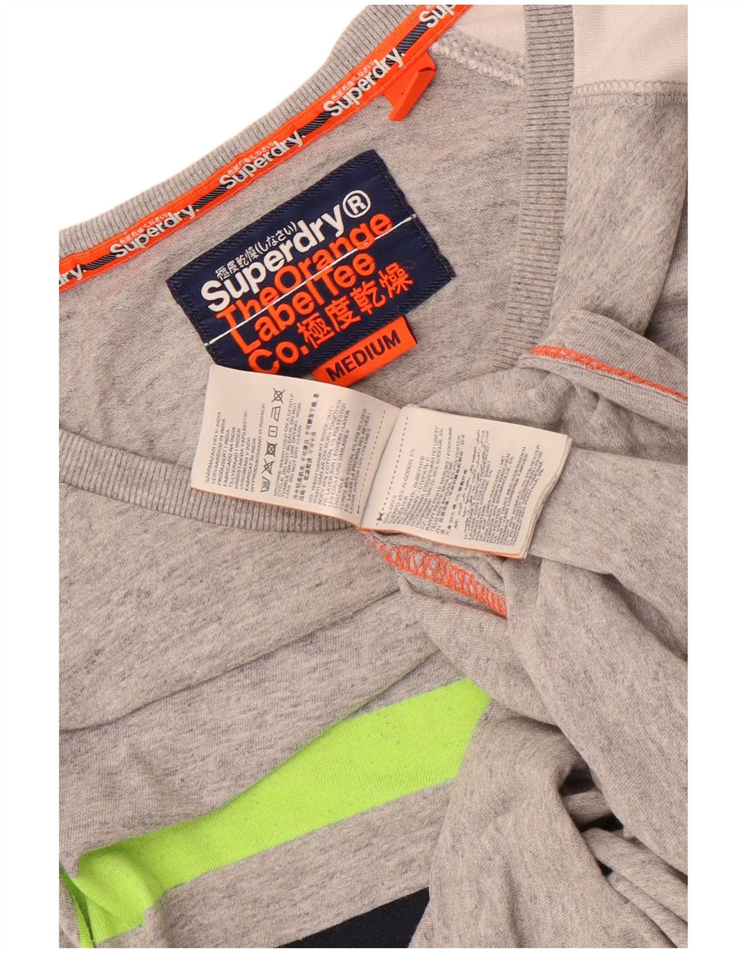 Ανδρικό μπλουζάκι Superdry, μακρυμάνικο, μεσαίο γκρι, βαμβακερό
