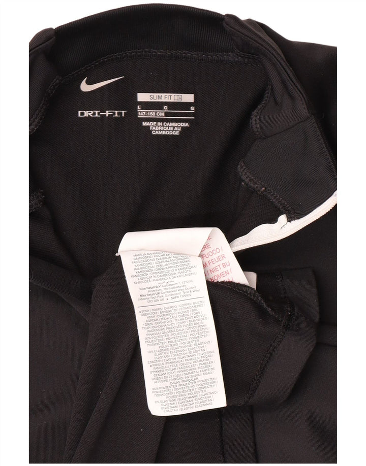 NIKE Boys Dri Fit Slim Fit πουλόβερ αθλητική φόρμα 12-13 ετών Large Μαύρο