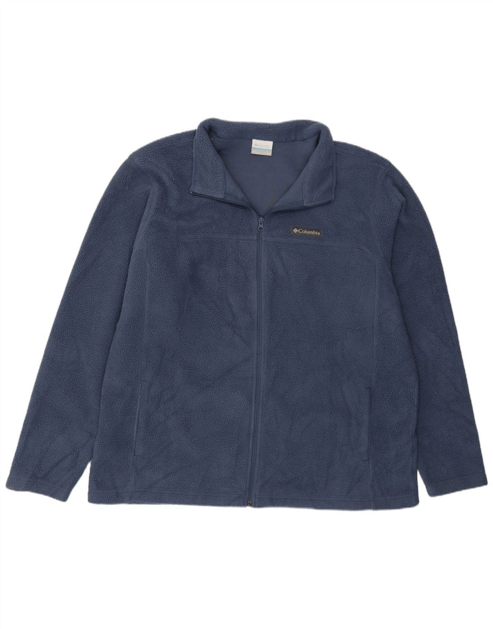 Columbia Ανδρικό Fleece Jacket UK 42 XL Navy Blue Polyester
