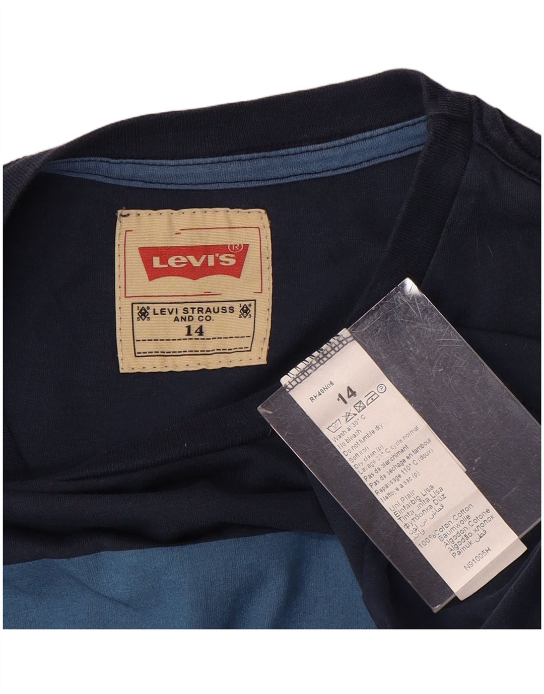 Levi's Boys Graphic Top Μακρυμάνικο 13-14 ετών Navy Blue Cotton