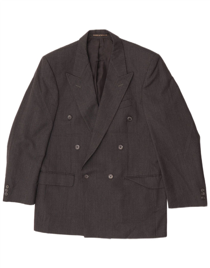 Marks & Spencer Ανδρικό σακάκι με διπλό στήθος UK 38 Medium Grey