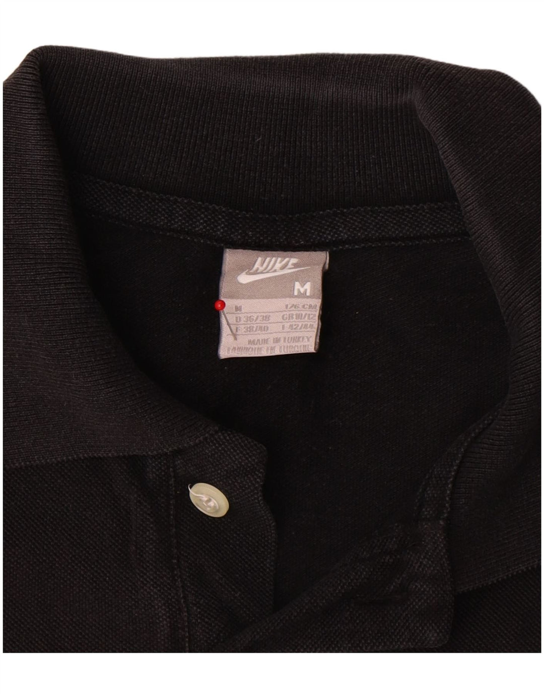 Γυναικείο μπλουζάκι πόλο Nike UK 10/12 μεσαίο μαύρο βαμβακερό