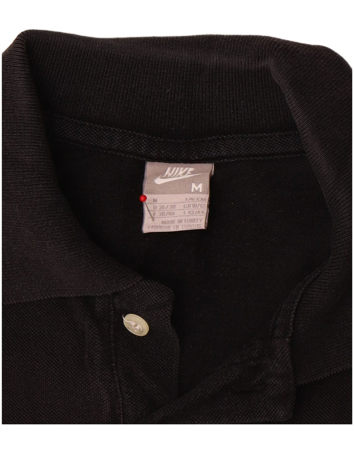 Γυναικείο μπλουζάκι πόλο Nike UK 10/12 μεσαίο μαύρο βαμβακερό