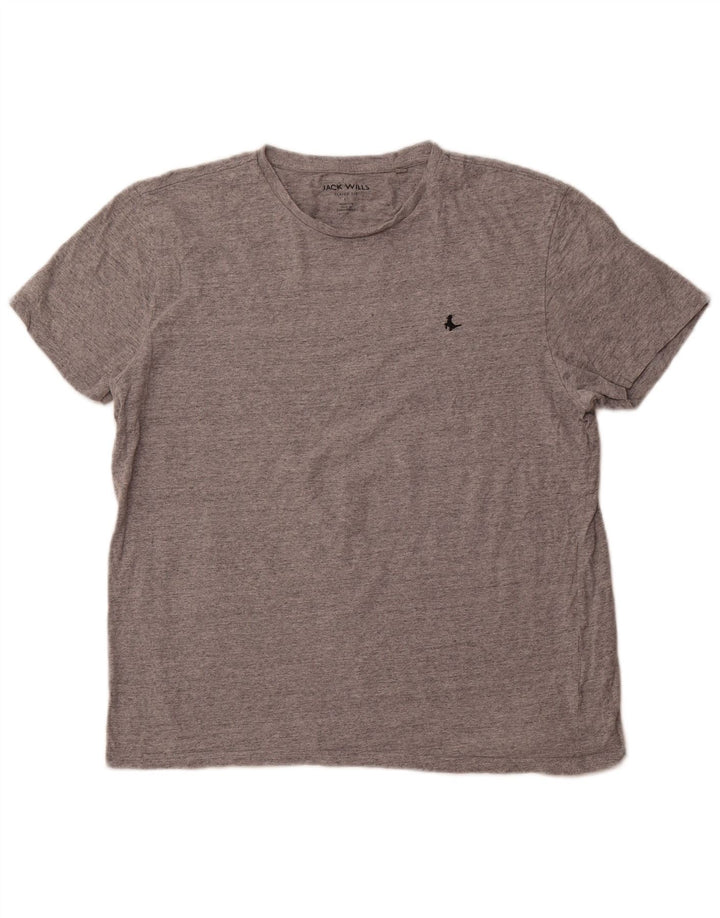 JACK WILLS Ανδρικό μπλουζάκι Classic Fit Top Large Grey